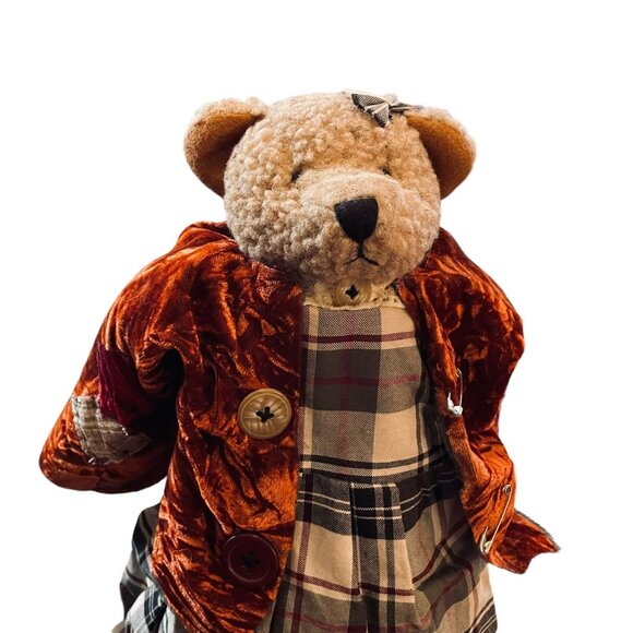 Teddy Tompkins Collectible Bear Isabella Primitive Country Farmhouse Decor 23" - Picture 10 of 12